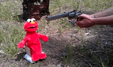 Elmo Gets Shot In The Face And Loses His Head Shoot GIF - Elmo Gets Shot In The Face And Loses His Head Shoot Face GIFs