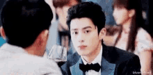 Dylan Wang Drinking Wine GIF - Dylan Wang Drinking Wine Stare GIFs