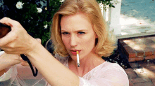 On The Way To Get The Paper... GIF - Mad Men Betty Draper January Jones GIFs