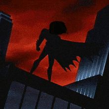 a cartoon drawing of a batman with a lightning bolt coming from his head