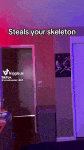 a video that says steals your skeleton on the bottom