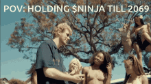 ninja ninja protocol 2069 holding hands
