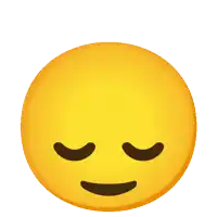 a smiley face with eyes closed and a light coming out of its head
