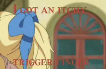 Itchy Trigger Finger Pissed GIF - Itchy Trigger Finger Pissed Anime GIFs