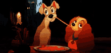 Lady And The Tramp National Spaghetti Day GIF - Lady And The Tramp Spaghetti Pasta GIFs