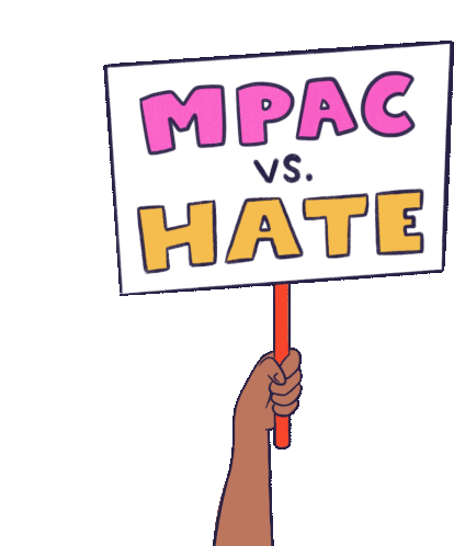 Mpac Vs Hate Mpac Sticker - Mpac Vs Hate Mpac Stop Hate Stickers