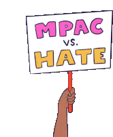 Mpac Vs Hate Mpac Sticker - Mpac Vs Hate Mpac Stop Hate Stickers