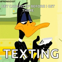 Daffy Duck Texting GIF