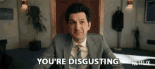 Youre Disgusting Tony Scarapiducci GIF - Youre Disgusting Tony Scarapiducci Ben Schwartz GIFs