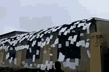 Ice Falls Off Roof Of Great Wolf Lodge GIF - Satisfying Ice Falls GIFs
