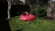 I'Ve Always Wanted To Jump On To A Giant Water Balloon GIF - Waterballoon Slowmotion Slomoguys GIFs
