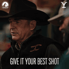 give it your best shot john dutton kevin costner yellowstone give it your all