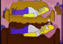 The Simpsons Sleep GIF - The Simpsons Sleep Dream GIFs