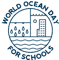 Protect Blue World Ocean Day Sticker - Protect Blue World Ocean Day World Ocean Day For Schools Stickers