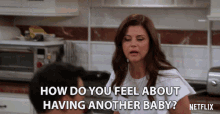 How Do You Feel About Having Another Baby Tiffani Thiessen GIF - How Do You Feel About Having Another Baby Tiffani Thiessen Lori GIFs