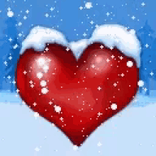 Heart Snow GIF - Heart Snow Holidays GIFs