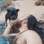 Kissing Dog Trent GIF - Kissing Dog Trent Ttthefineprinttt GIFs
