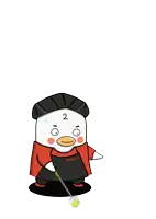 a cartoon character with the number 2 on it