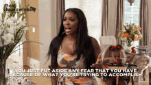 a real housewives advertisement with a woman and child