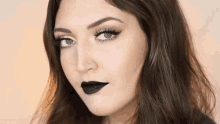 Chelsea Mason Smile GIF - Chelsea Mason Smile Black Lipstick GIFs