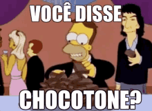 Homer Simpson Comendo / Chocotone GIF - Homer Simpson Eating Chocotone GIFs