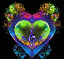 Music Heart GIF - Music Heart Flower GIFs