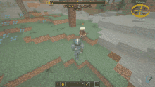 a screenshot of a minecraft game shows a character named dungeon of the north friend