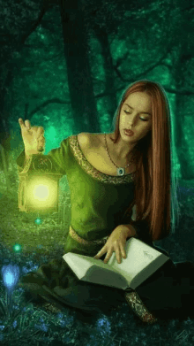 Girl Forest GIF - Girl Forest Book GIFs