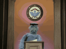 muppets muppet show sam the eagle podium lecture