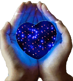 Blue Love Sticker - Blue Love Heart Stickers