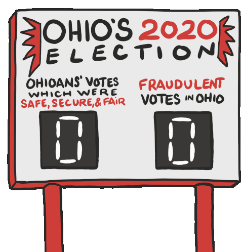 Ohios2020election Voter Fraud Sticker - Ohios2020election Voter Fraud Protest Stickers