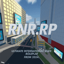an advertisement for rnr.rp ultimate international state roleplay