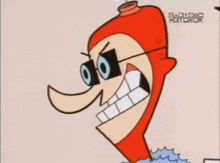 a cartoon character from cartoon network is shown with his mouth open