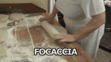 Focaccia Pane Italiano Mattarello Cucinare GIF - Focaccia Bread Focaccia Recipe GIFs