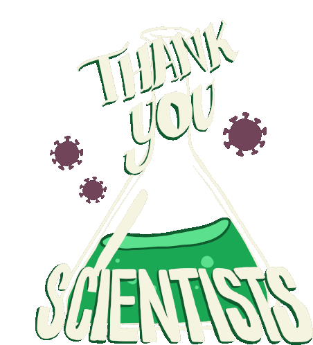 Thank You Scientists Scientist Sticker - Thank You Scientists Thank You Scientist Stickers
