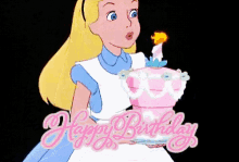 Happy Birthday Birthday Cake GIF - Happy Birthday Birthday Cake Birthday Candles GIFs