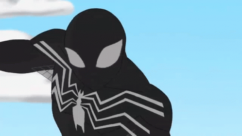 black spiderman