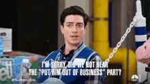 Did We Not Hear The Put Him Out Of Business Part Jonah Simms GIF - Did We Not Hear The Put Him Out Of Business Part Jonah Simms Ben Feldman GIFs