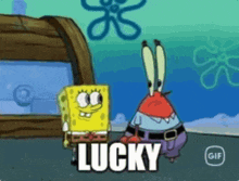Lucky Patrick Star GIF - Lucky Patrick Star Spongebob GIFs