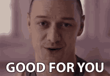 good for you serious sincere james mc avoy glass movie
