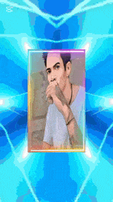 a picture of a man with the letter h on the bottom left