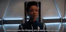 I Heard Post War The Klingons Are Growing Hair Again The Rumors Are True GIF