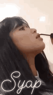 Melati Jkt48 Lip Gloss GIF - Melati Jkt48 Lip Gloss Make Up GIFs