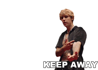 Keep Away Justin Bieber Sticker - Keep Away Justin Bieber Popstar Song Stickers