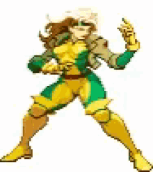rogue come at me xmen fighting stance