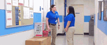 Superstore Dina Fox GIF - Superstore Dina Fox Kicking Boxes GIFs