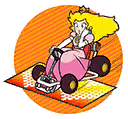 Dash Panel Princess Peach Sticker - Dash Panel Princess Peach Mario Kart Stickers