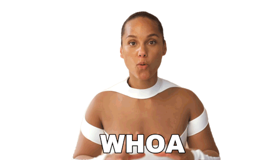 Whoa Alicia Keys Sticker - Whoa Alicia Keys Bustle Stickers