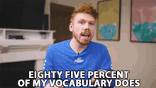 Eighty Five Percent Of My Vocabulary Does Most Of My Words GIF - Eighty Five Percent Of My Vocabulary Does Most Of My Words Most Of My Vocabulary Consists Of That GIFs