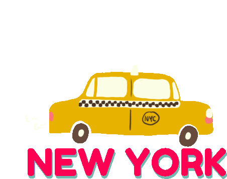 Nyc New York Sticker - Nyc New York Yellow Cab Stickers
